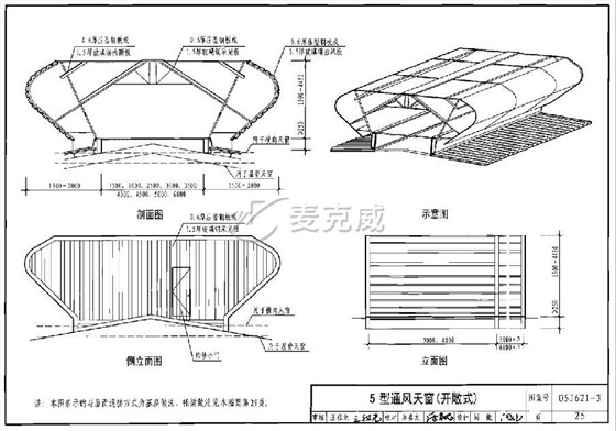 TC5B-6040n型通風(fēng)天窗